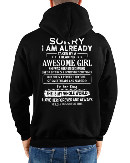December - Awesome girl - Perfect gift for your boyfriend - (SKU04-86-12) - From Wife NGHL12