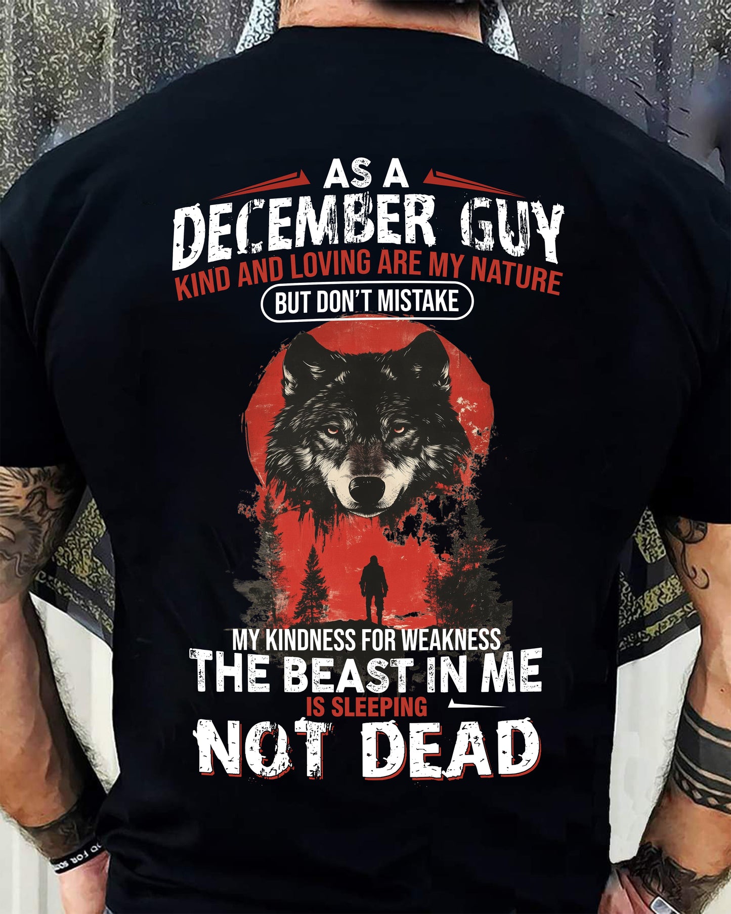 DECEMBER - KIND AND LOVING ARE MY NATURE - BIRTHDAY T-SHIRT FOR MEN - NGHL12 (SKU26T-01-17-12)