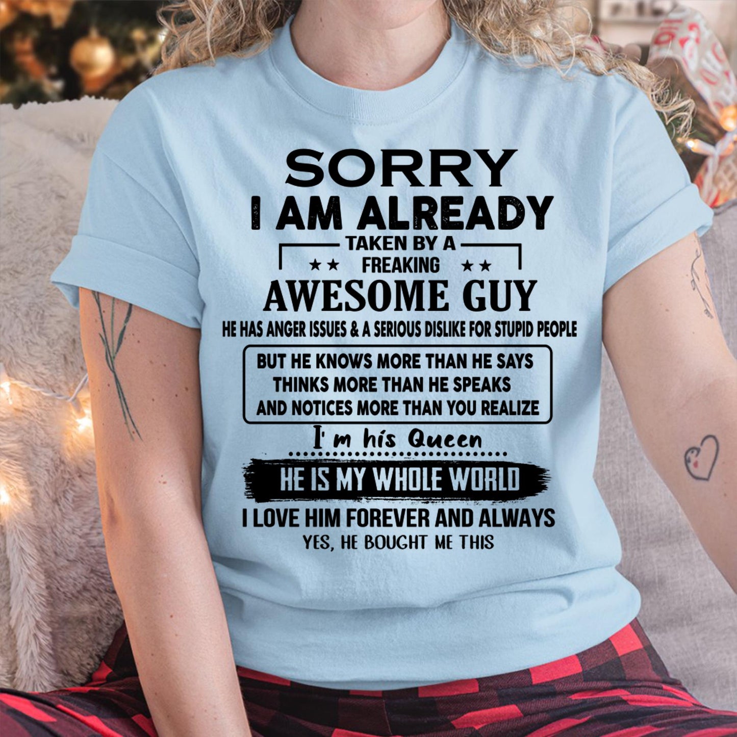 Awesome Guy - Perfect gift for your girlfriend or wife from husband - NGHL00 (SKUT08-11-00)