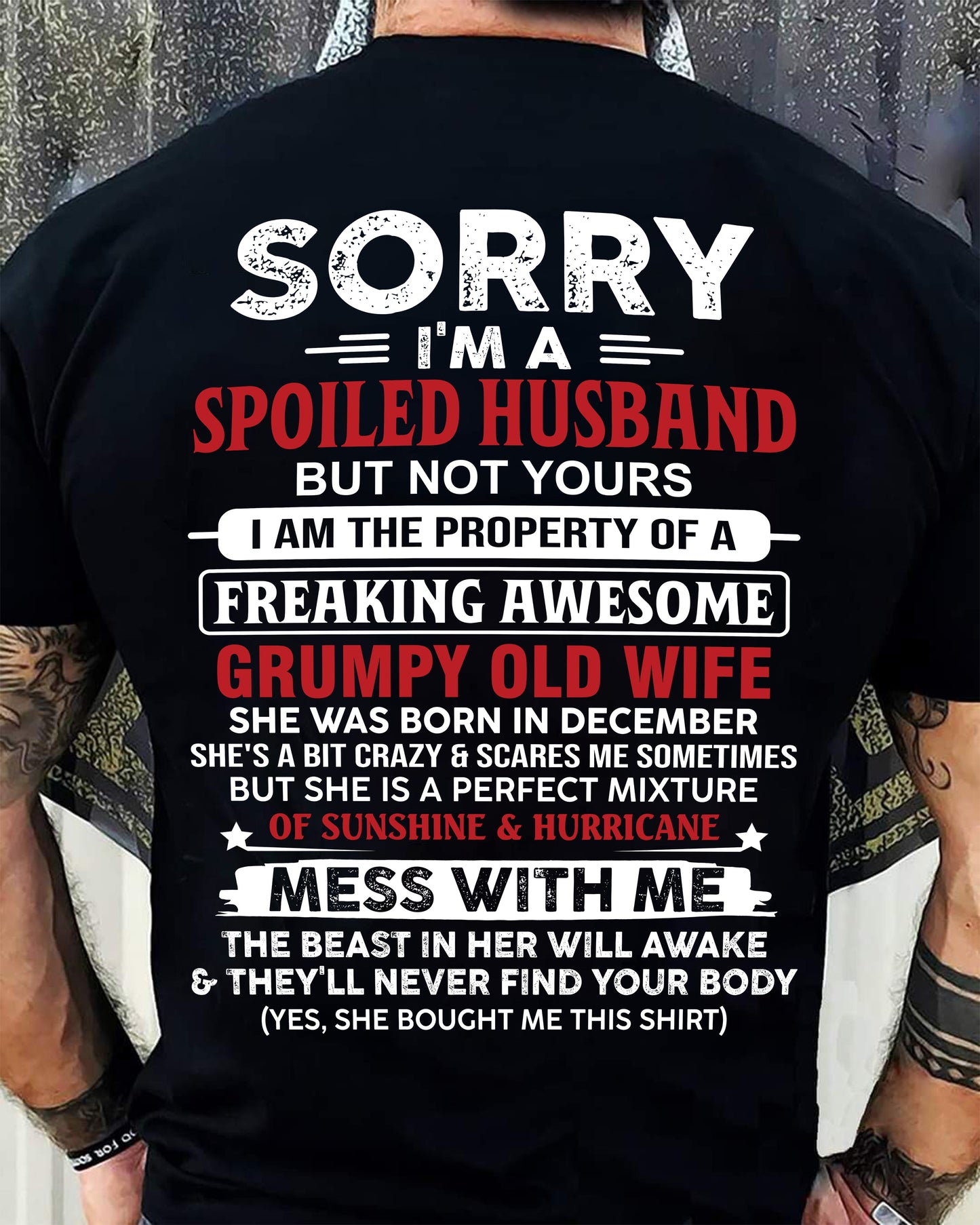 December - Spoiled Husband - Perfect Gift From Wife - NGHL12 (SKU11-02-12)
