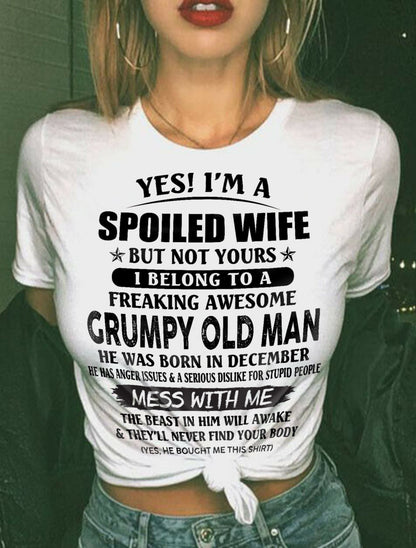 Grumpy Old Man December – Perfect gift for wife From Husband – NGHL12 (SKU08-63-12)