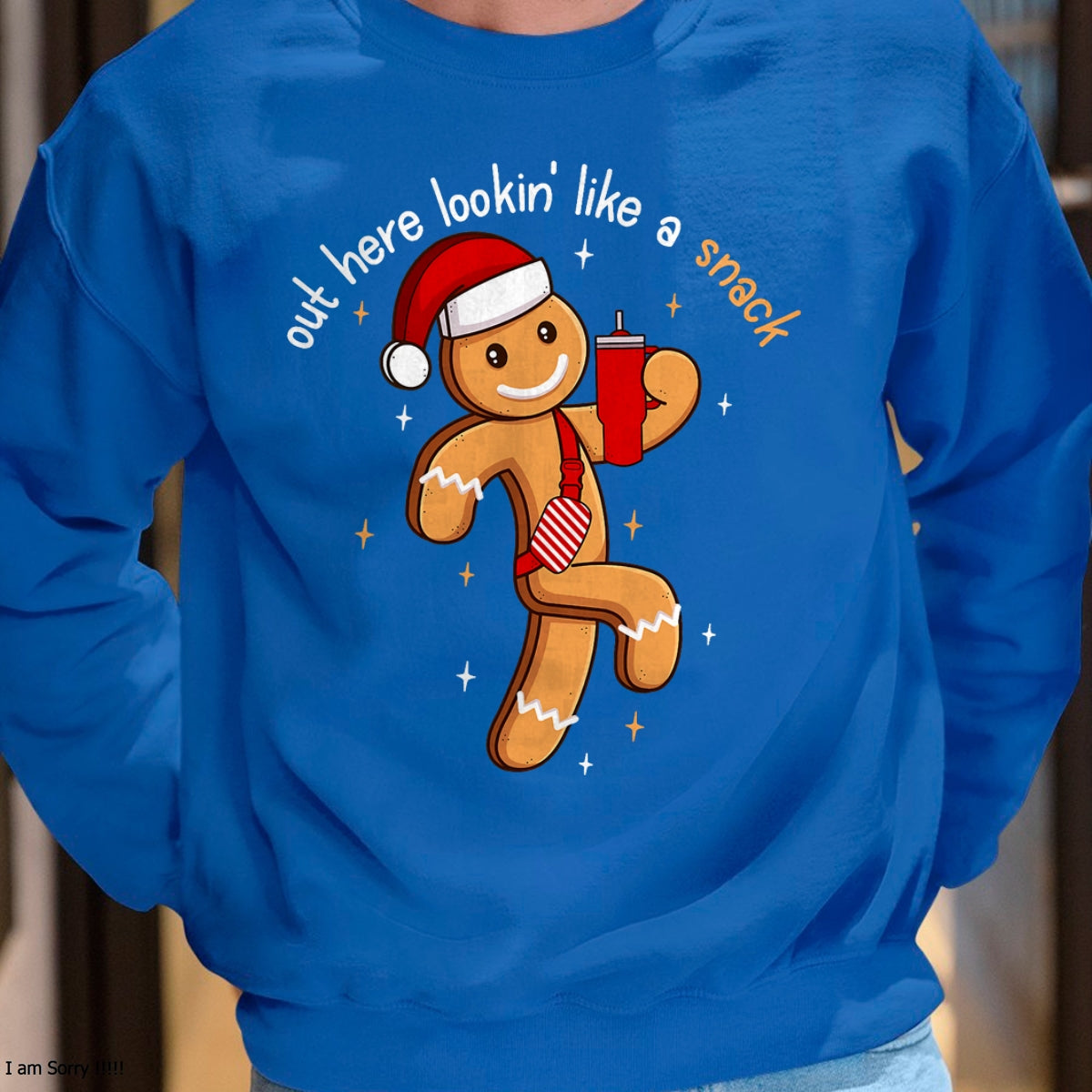 Out Here Looking Like A Snack Funny BouJee Xmas Gingerbread T-Shirt - Christmas Unisex T-Shirt/Hoodie/Sweatshirt - NGHL00
