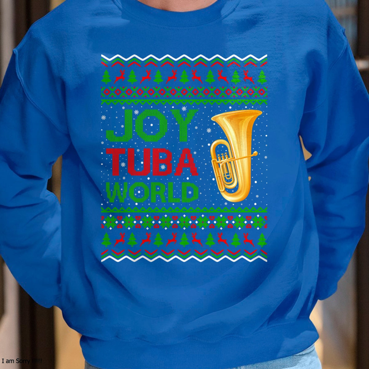 Joy Tuba World Music Lover Xmas Gift Ugly Tuba Christmas T-Shirt - Christmas Unisex T-Shirt/Hoodie/Sweatshirt - NGHL00