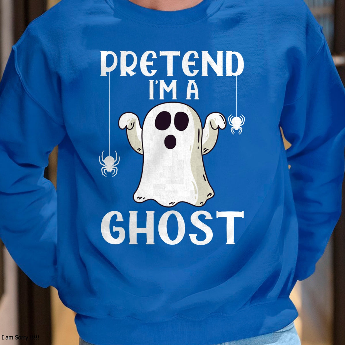 Funny Pretend I'm A Ghost Lazy Halloween Costume T-Shirt - Halloween Unisex T-Shirt/Hoodie - NGHL00