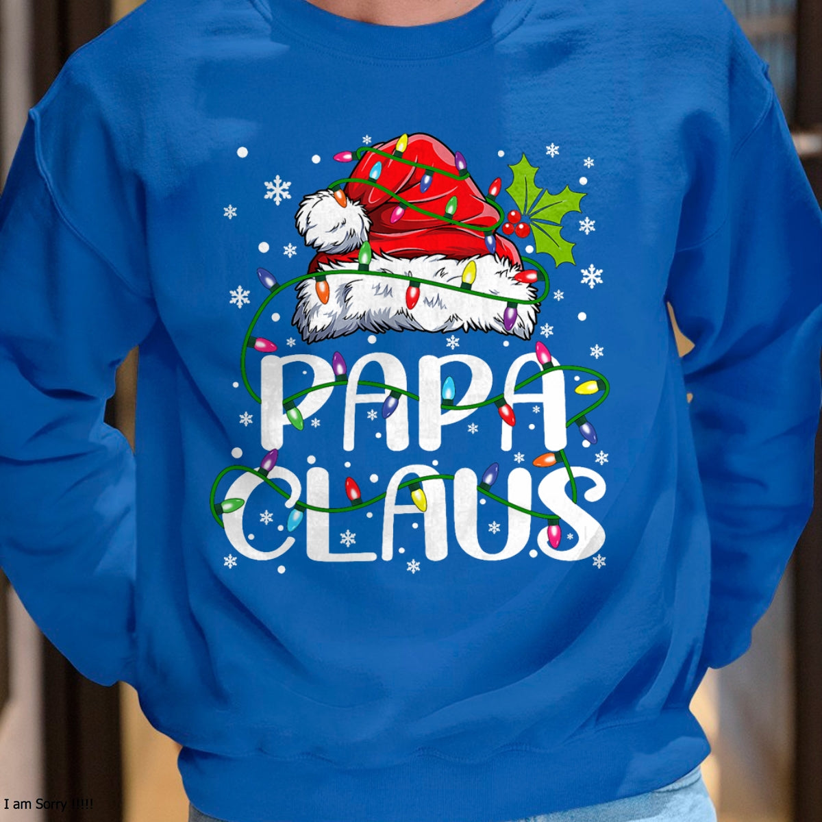 Papa Claus Christmas Lights Pajama Family Matching T-Shirt - Christmas Unisex T-Shirt/Hoodie/Sweatshirt - NGHL00