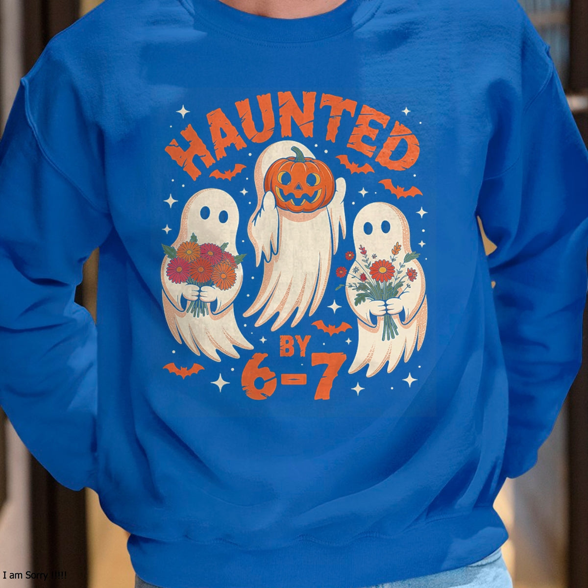 67 Meme Halloween Haunted by 6 7 Six Seven T-Shirt - Halloween Unisex T-Shirt/Hoodie - NGHL00 (Copy)