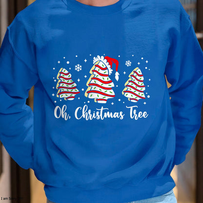 Groovy Oh Christmas Tree Cakes Debbie Becky Jen Cake Lovers T-Shirt - Christmas Unisex T-Shirt/Hoodie/Sweatshirt - NGHL00