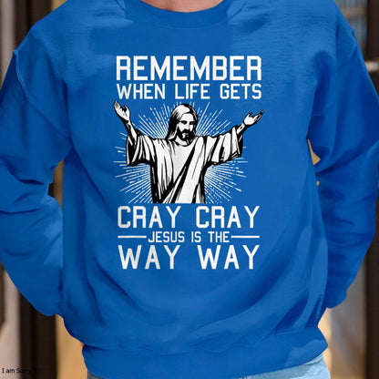 Jesus Is The Way Christmas Funny Faith Religious Christian T-Shirt - Christmas Unisex T-Shirt/Hoodie/Sweatshirt - NGHL00