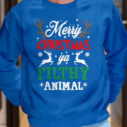 Merry Christmas Animal Filthy Ya Xmas Pajama T-Shirt - Christmas Unisex T-Shirt/Hoodie/Sweatshirt - NGHL00