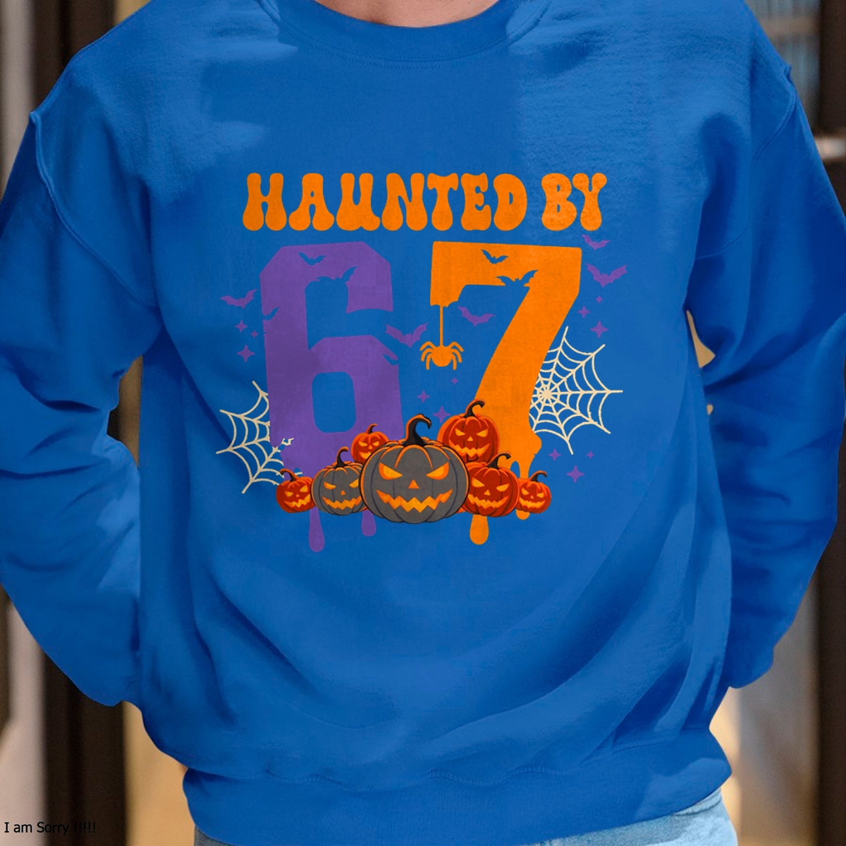 Haunted by 67 – Funny Six Seven Meme 6 7 Halloween Costume T-Shirt  - Halloween Unisex T-Shirt/Hoodie - NGHL00
