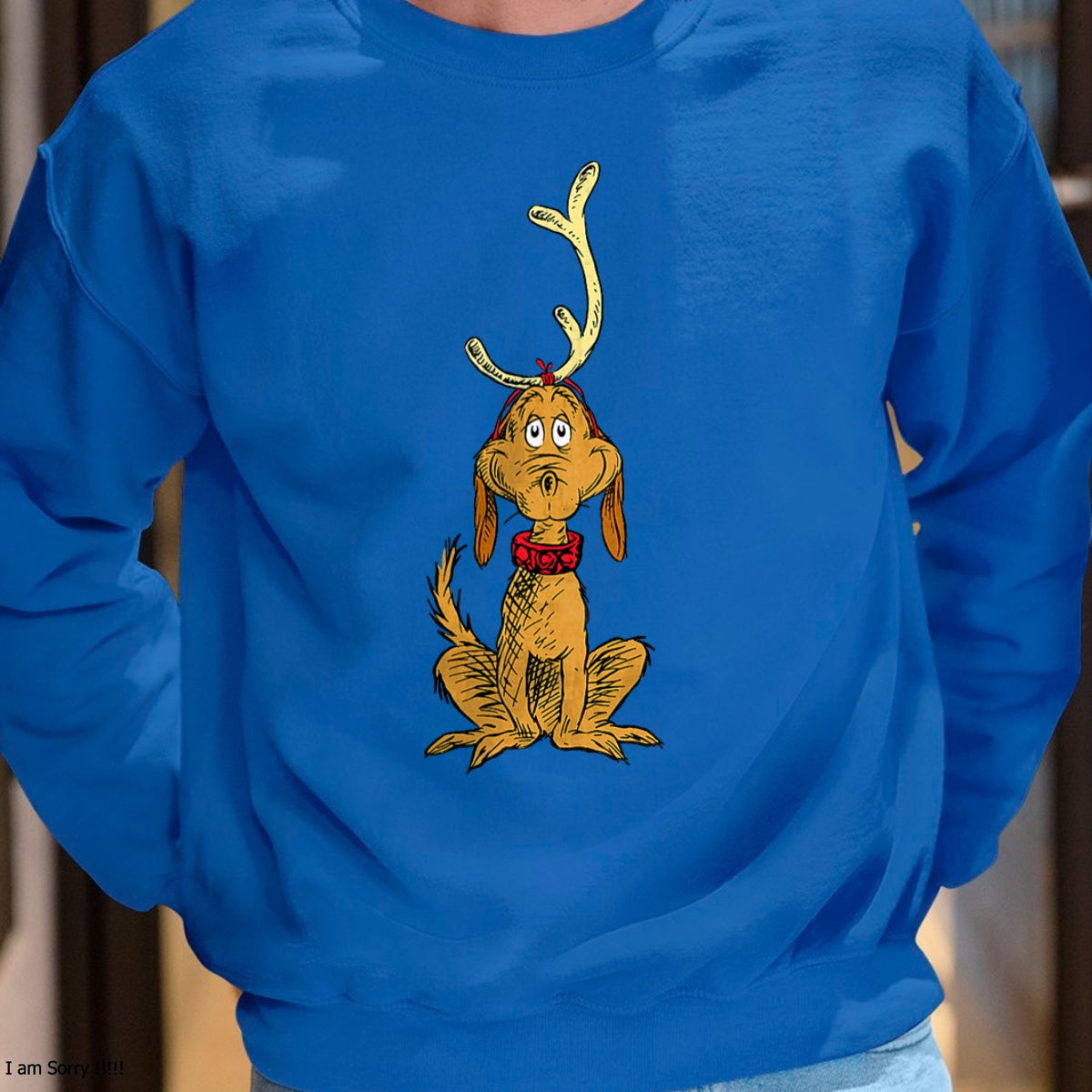 Dr. Seuss mens Classic Dr Seuss Reindeer Max T shirt, Black, Small US - Christmas Unisex T-Shirt/Hoodie/Sweatshirt - NGHL00