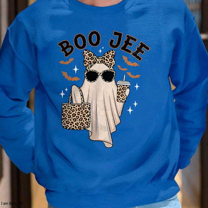 Boo JEE Boujee Pink Ghost Halloween October Vibes T-Shirt - Halloween Unisex T-Shirt/Hoodie - NGHL00 (Copy) (Copy) (Copy)
