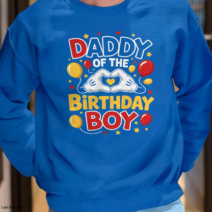 Daddy Of The Birthday Boy Shirt matching Dad Son Family Bday T-Shirt - Gift From Dad Unisex T-Shirt/Hoodie - NGHL00 (SKUT-2310EMAILDS-16)