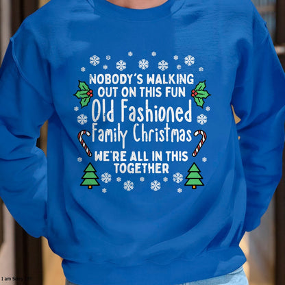 Old Fashioned Family Christmas Ugly Xmas Men Women Kids T-Shirt - Christmas Unisex T-Shirt/Hoodie/Sweatshirt - NGHL00