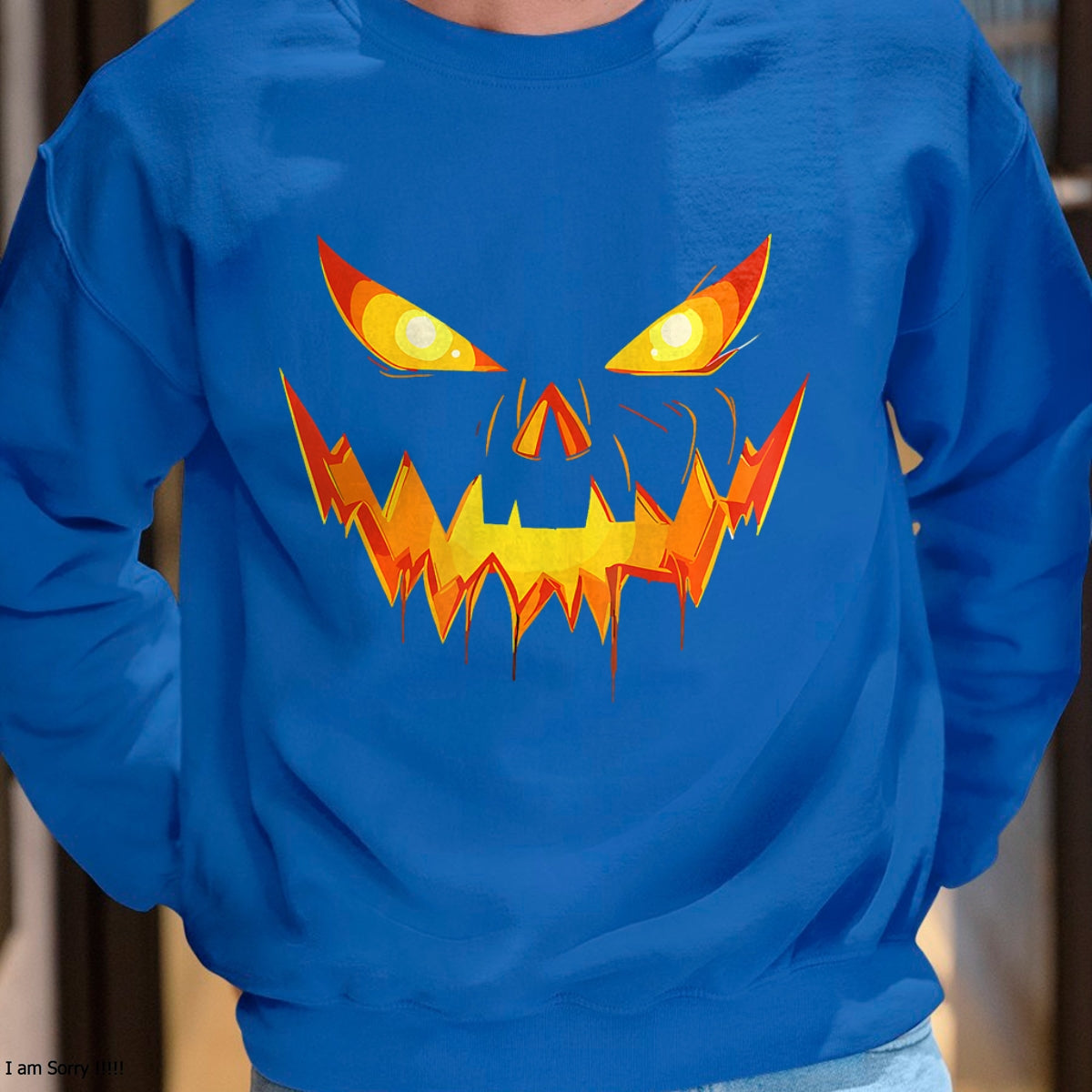 Scary Pumpkin Jack O Lantern Face Halloween Men Boys Kids T-Shirt - Halloween Unisex T-Shirt/Hoodie - NGHL00