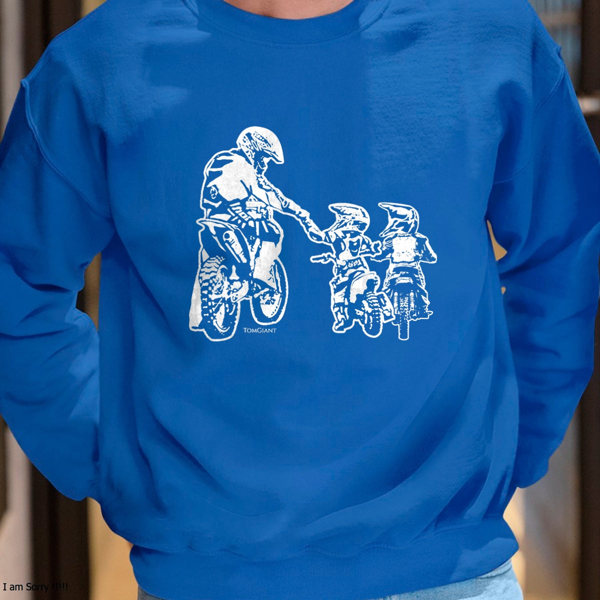 Dirt Bike Motorcycle Motocross Father Biker Son Sons Dad T-Shirt - Gift From Dad Unisex T-Shirt/Hoodie - NGHL00 (SKUT-2310EMAILDS-18)