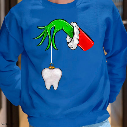 Christmas Tooth Dentist Dental Assistant Teeth Xmas Pajamas T-Shirt - Christmas Unisex T-Shirt/Hoodie/Sweatshirt - NGHL00