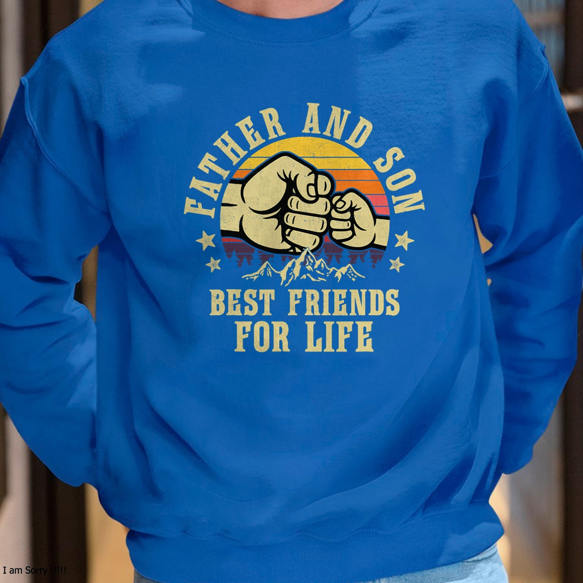 Father and Son Best Friends for Life Gifts Birthday Dad T-Shirt - Gift From Dad Unisex T-Shirt/Hoodie - NGHL00 (SKUT-2310EMAILDS-20)