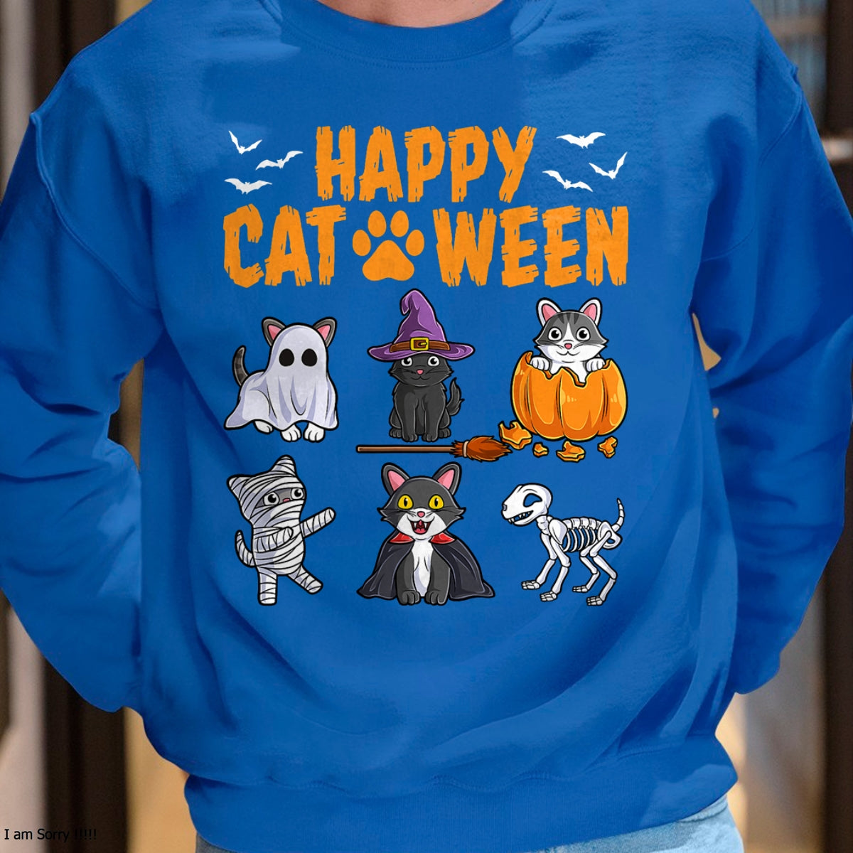 Cats Halloween Spooky Holiday Cute Kitten Cat Halloween T-Shirt - Halloween Unisex T-Shirt/Hoodie - NGHL00