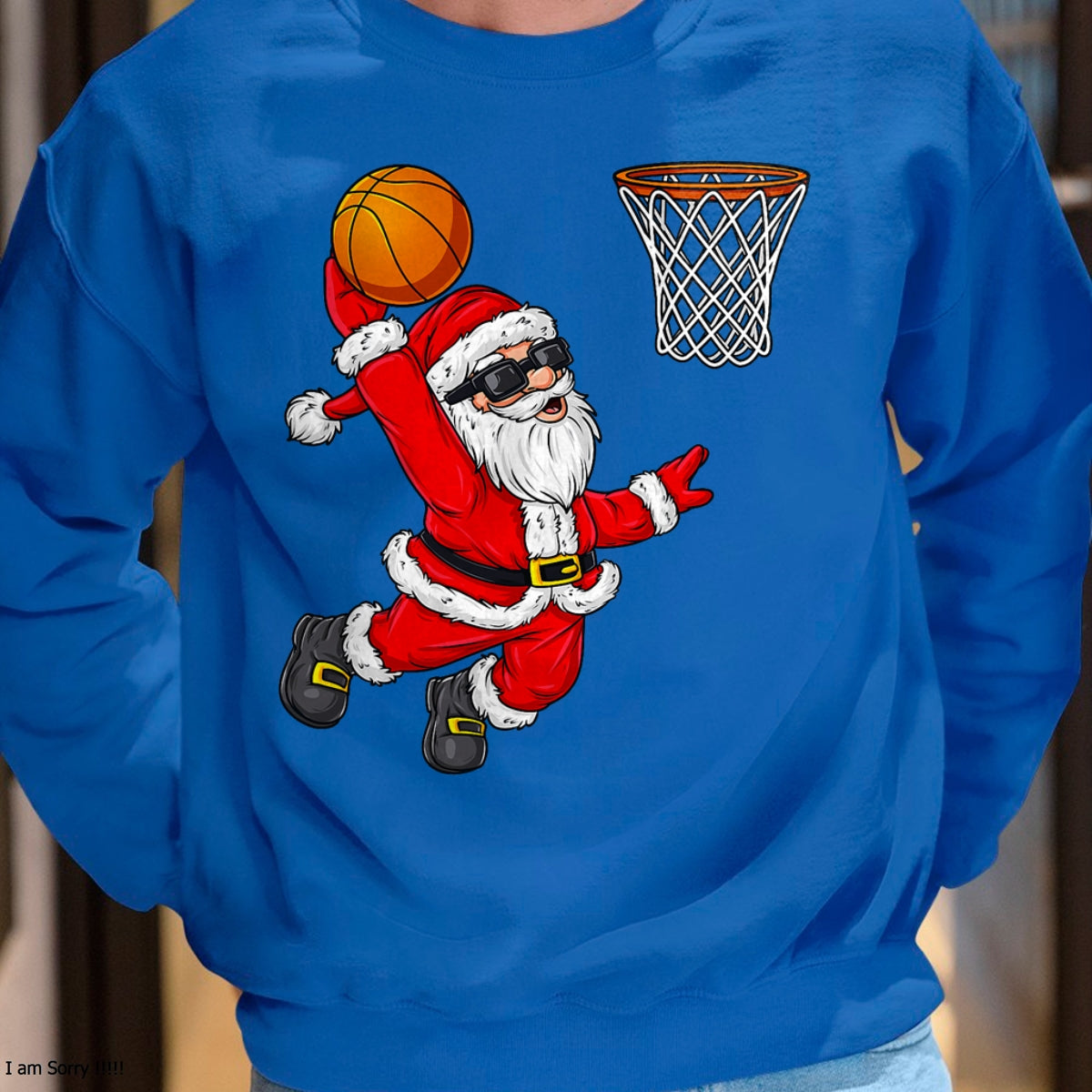 Christmas Santa Claus Dunking A Basketball Boys Kids Xmas T-Shirt - Christmas Unisex T-Shirt/Hoodie/Sweatshirt - NGHL00