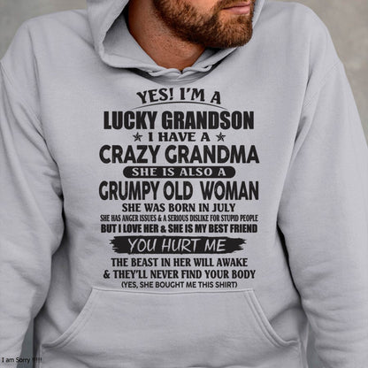 JULY - LUCKY GRANDSON OF CRAZY GRANDMA -  FROM GRANDMA - NGHL07 (SKU10-173-07)