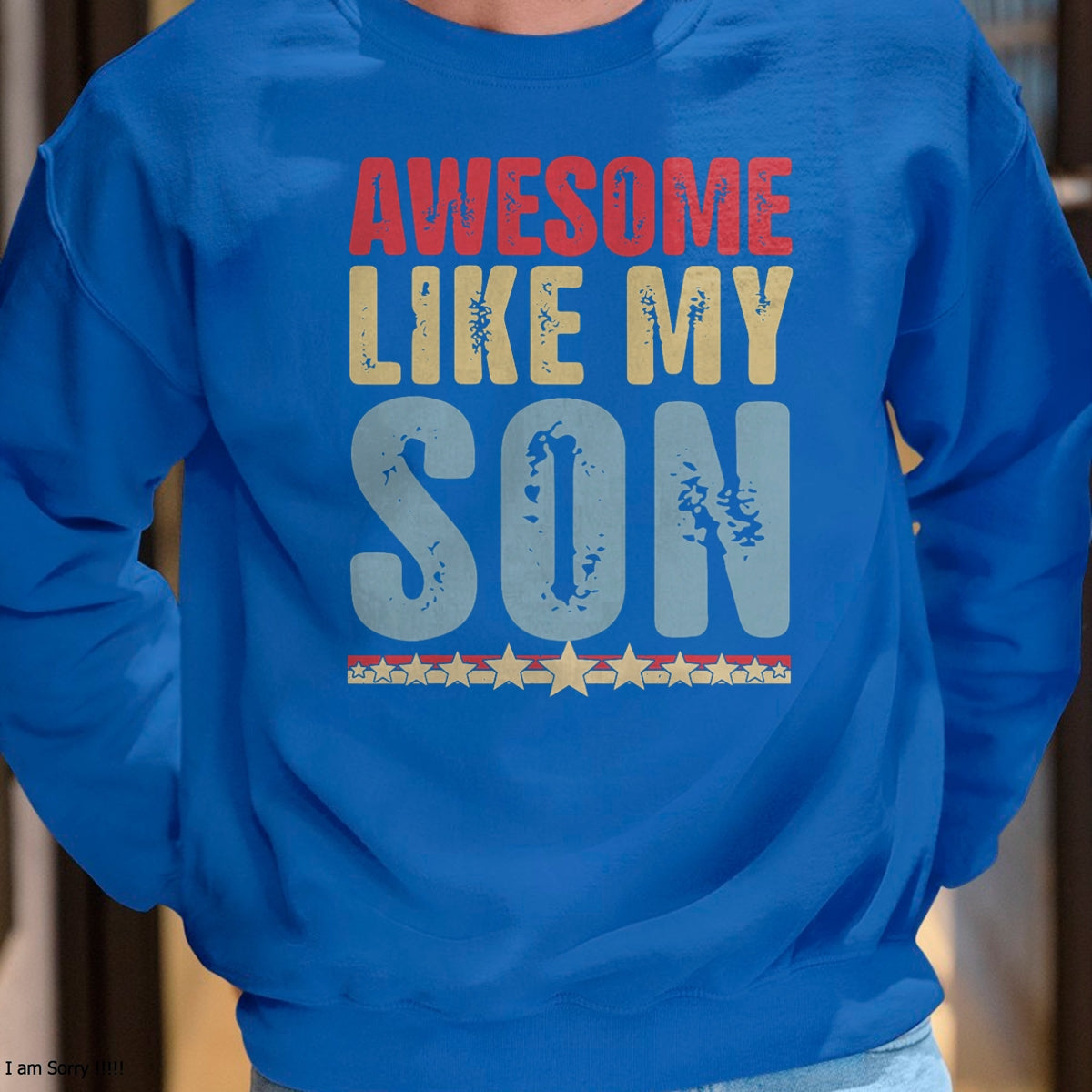 Awesome Like My Son Gifts Men Funny Fathers Day Dad T-Shirt - Gift From Dad Unisex T-Shirt/Hoodie - NGHL00 (SKUT-2310EMAILDS-05)