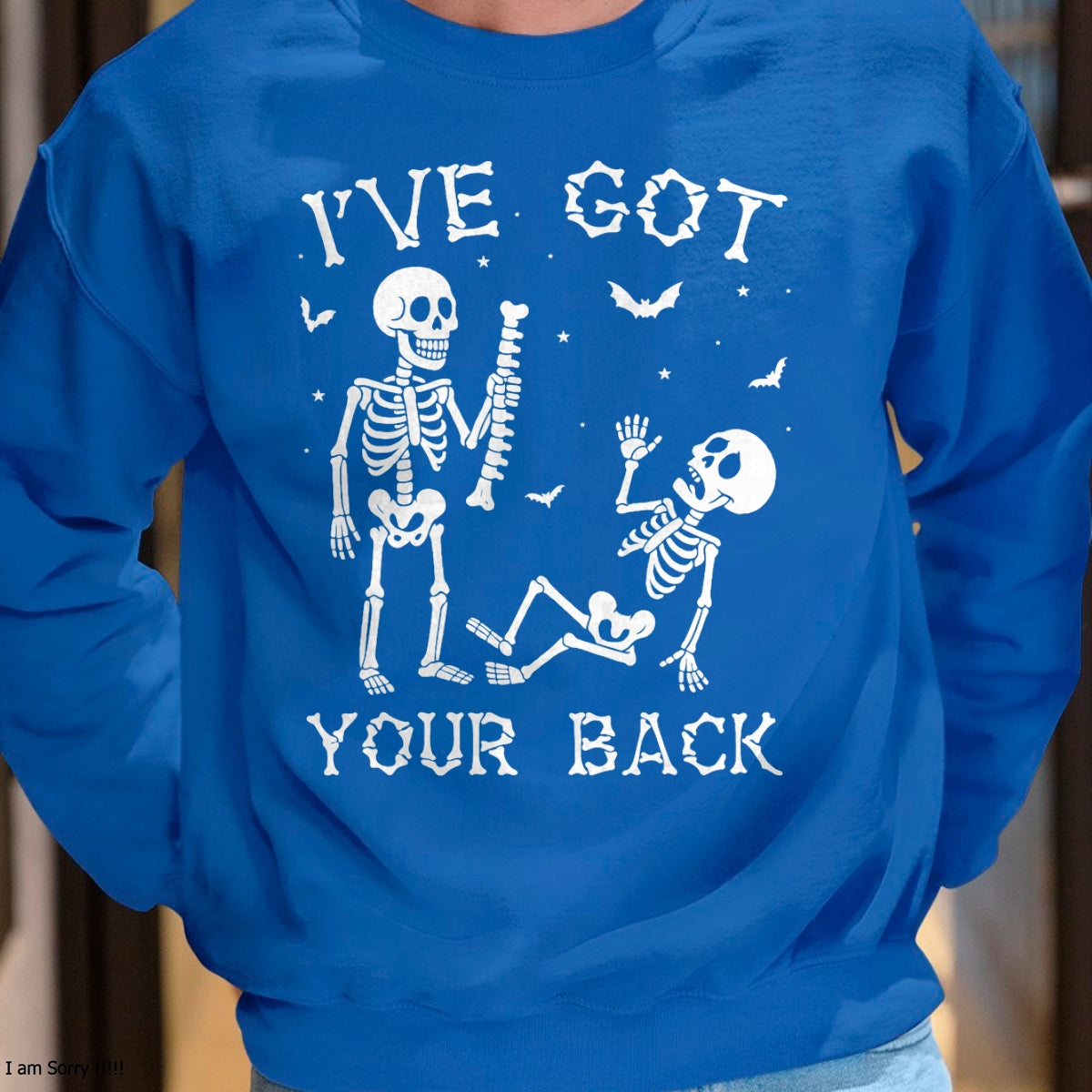 Halloween Skeletons Ive Got Your Back Costume Men Women Kids T-Shirt - Halloween Unisex T-Shirt/Hoodie - NGHL00