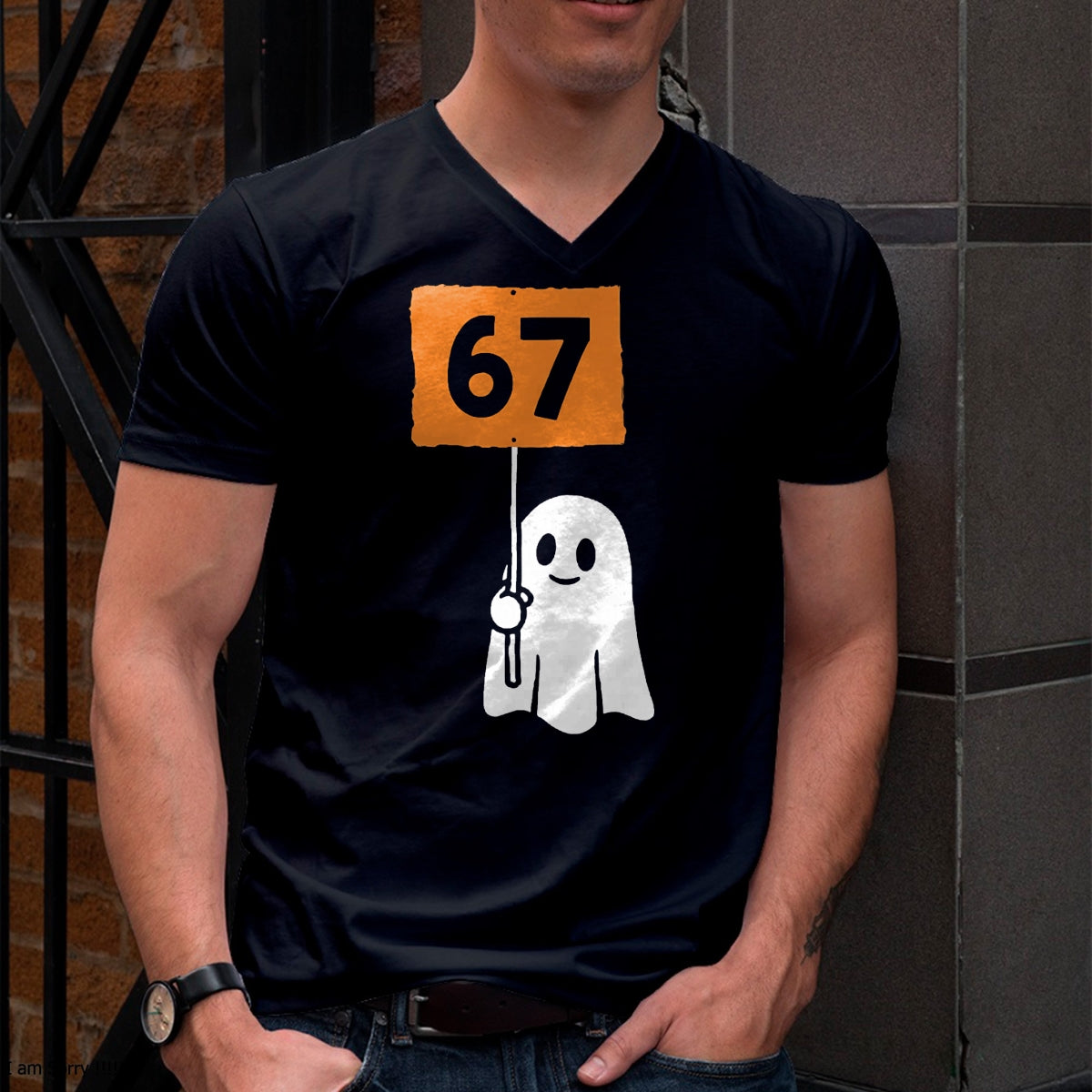 67 Meme Humor 6-7 Funny Six Seven Halloween T-Shirt - Halloween Unisex T-Shirt/Hoodie - NGHL00 (Copy) (Copy)
