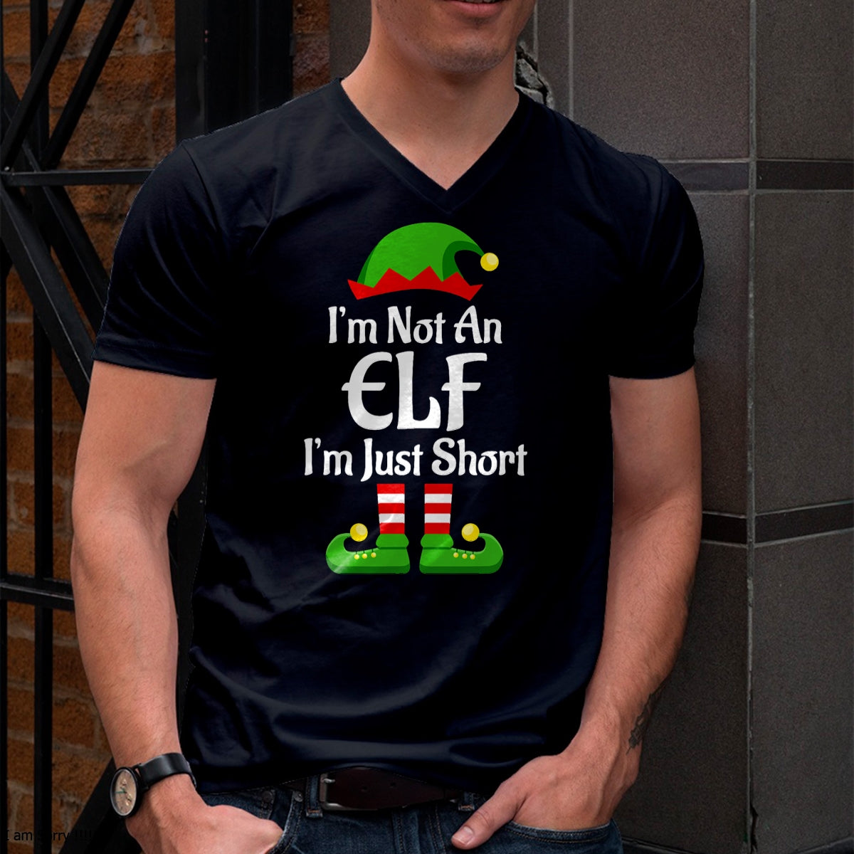 Im Not An Elf Family Christmas Pjs Matching Men Women Kids T-Shirt - Christmas Unisex T-Shirt/Hoodie/Sweatshirt - NGHL00