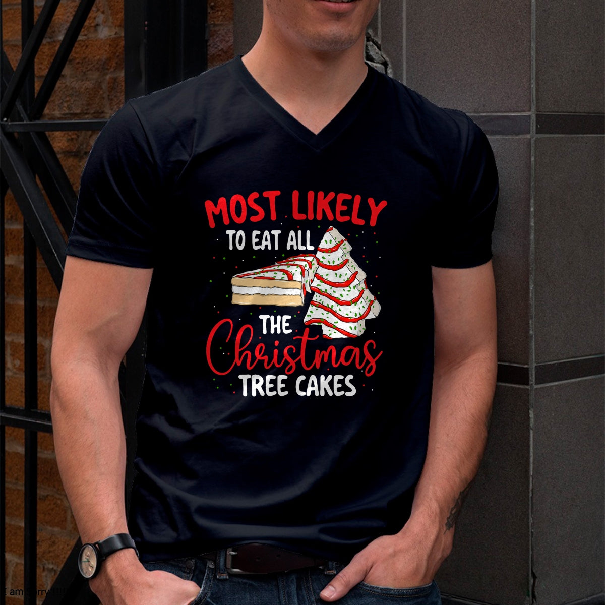 Most Likely To Eat All The Christmas Tree Cakes - Xmas Squad T-Shirt - Christmas Unisex T-Shirt/Hoodie/Sweatshirt - NGHL00