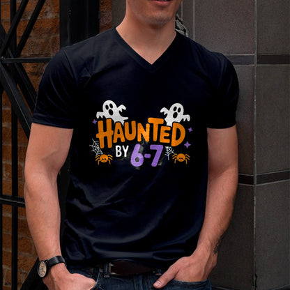 Haunted by 6 7 T-Shirt - Halloween Unisex T-Shirt/Hoodie - NGHL00