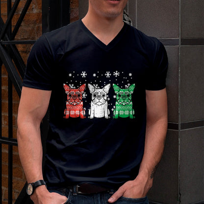Christmas French Bulldogs Xmas Frenchie Dog Men Women Kids T-Shirt - Christmas Unisex T-Shirt/Hoodie/Sweatshirt - NGHL00