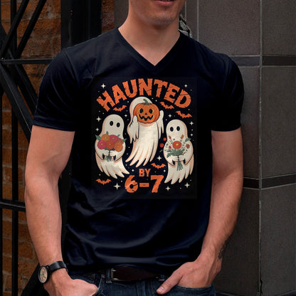 67 Meme Halloween Haunted by 6 7 Six Seven T-Shirt - Halloween Unisex T-Shirt/Hoodie - NGHL00 (Copy)