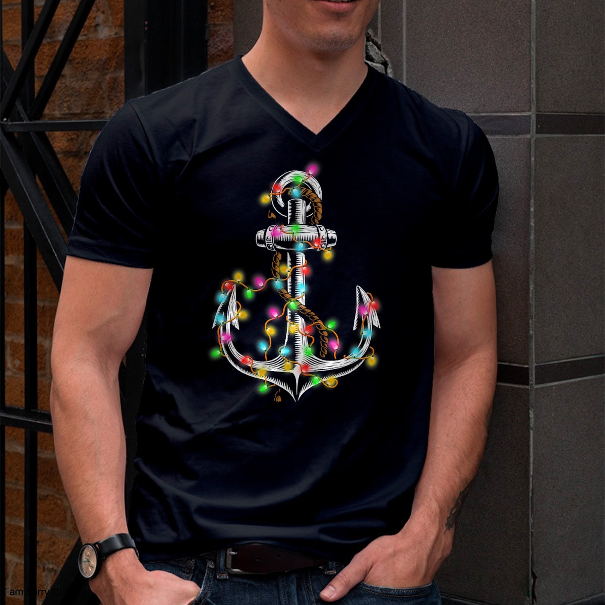Christmas Lights Boating Sailing Cruise Boat Gifts T-Shirt - Christmas Unisex T-Shirt/Hoodie/Sweatshirt - NGHL00