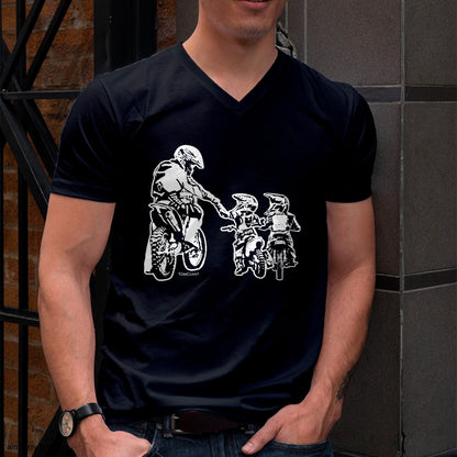 Dirt Bike Motorcycle Motocross Father Biker Son Sons Dad T-Shirt - Gift From Dad Unisex T-Shirt/Hoodie - NGHL00 (SKUT-2310EMAILDS-18)