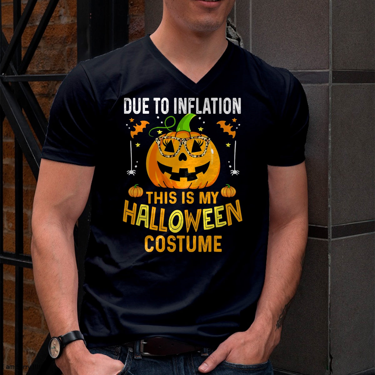 Pumpkin Halloween Costume Men Women Funny Halloween 2025 T-Shirt - Halloween Unisex T-Shirt/Hoodie - NGHL00