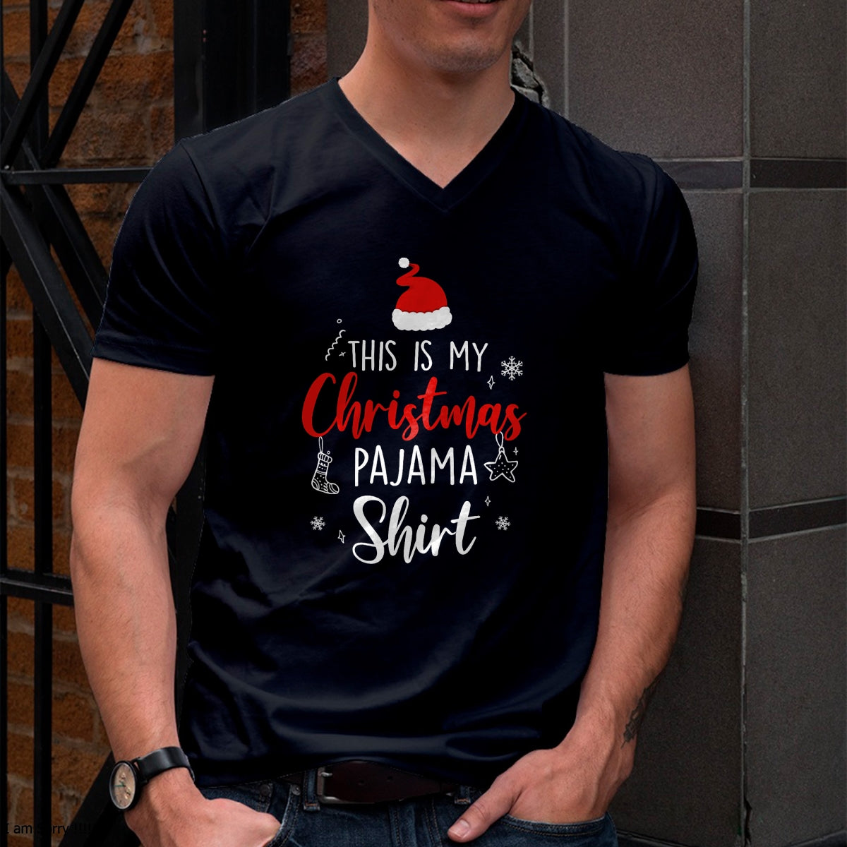 Funny Christmas PJ Pajama Men Women PJS for Family T-Shirt - Christmas Unisex T-Shirt/Hoodie/Sweatshirt - NGHL00