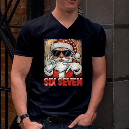 Funny Six Seven Meme Christmas Cool Santa Saying 6 7 T-Shirt - Christmas Unisex T-Shirt/Hoodie/Sweatshirt - NGHL00