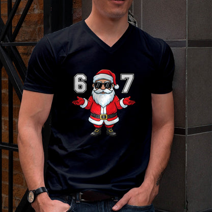67 Meme Six Seven 6 7 Funny Santa Matching Xmas 67 Christmas T-Shirt - Christmas Unisex T-Shirt/Hoodie/Sweatshirt - NGHL00
