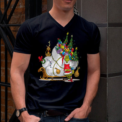 Dr. Seuss Grinch Sleigh T-Shirt - Christmas Unisex T-Shirt/Hoodie/Sweatshirt - NGHL00