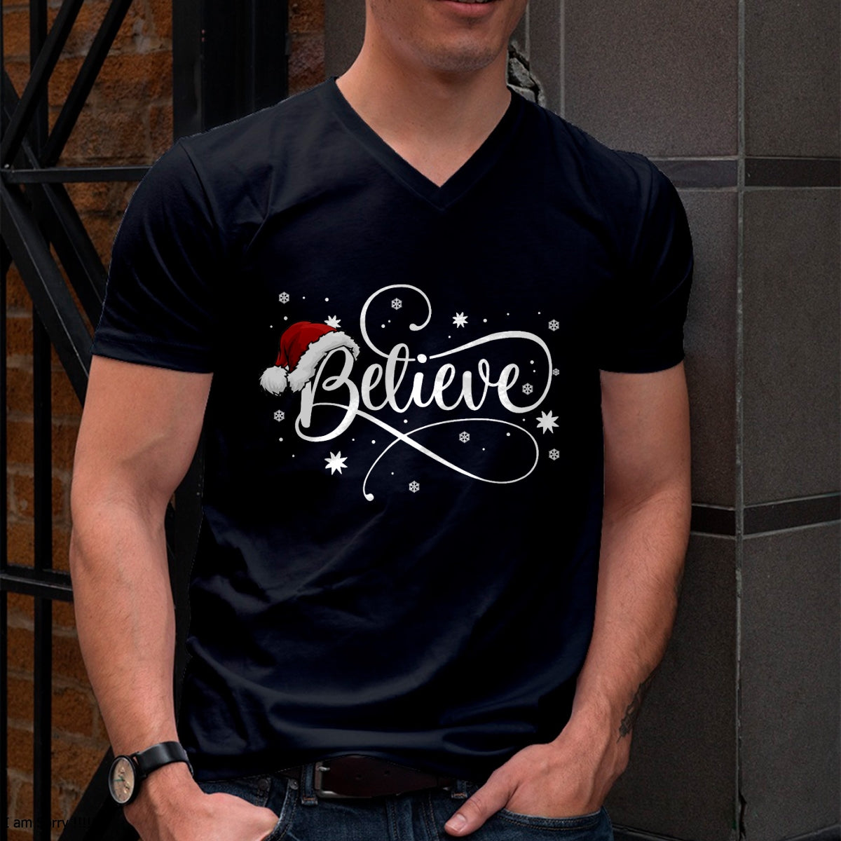 Christmas - Believe Santa Claus Believe Christmas Kids T-Shirt - Christmas Unisex T-Shirt/Hoodie/Sweatshirt - NGHL00