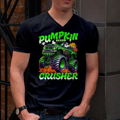 Pumpkin Crusher Monster Truck Ghosts Halloween for Boys T-Shirt - Halloween Unisex T-Shirt/Hoodie - NGHL00