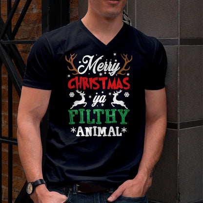 Merry Christmas Animal Filthy Ya Xmas Pajama T-Shirt - Christmas Unisex T-Shirt/Hoodie/Sweatshirt - NGHL00