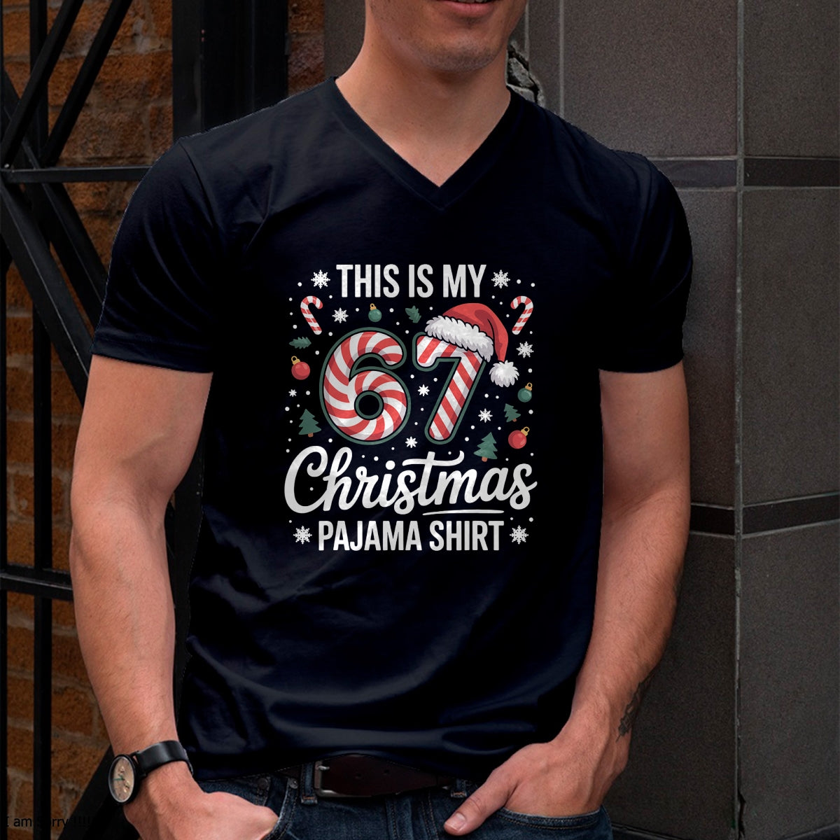This My 67 Christmas Pajama 67 Meme Gen Alpha Boys Girls T-Shirt - Christmas Unisex T-Shirt/Hoodie/Sweatshirt - NGHL00