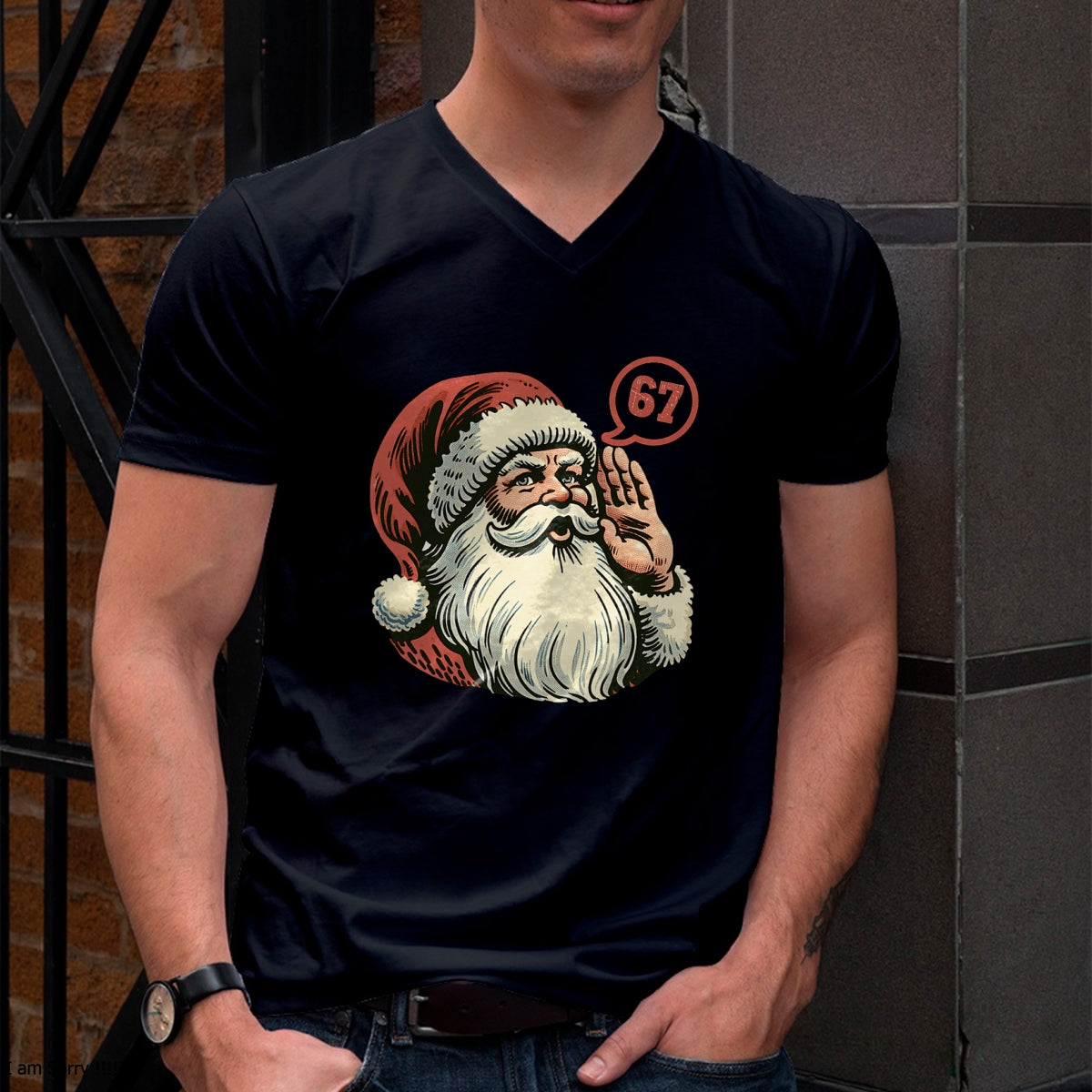67 Christmas Funny Six Seven Meme Brainrot Santa Claus Boys T-Shirt - Christmas Unisex T-Shirt/Hoodie/Sweatshirt - NGHL00