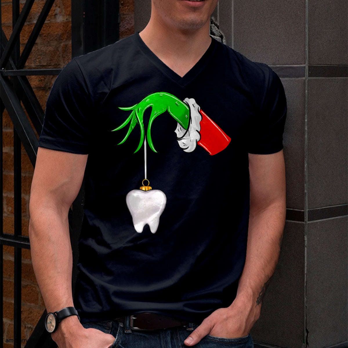 Christmas Tooth Dentist Dental Assistant Teeth Xmas Pajamas T-Shirt - Christmas Unisex T-Shirt/Hoodie/Sweatshirt - NGHL00