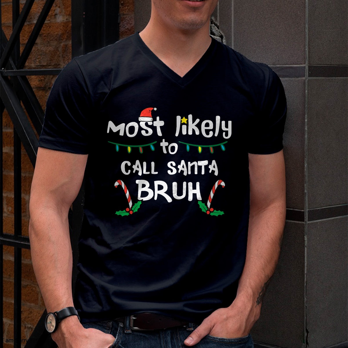 Christmas Likely Call Santa Bruh Xmas Family Men Women Kids T-Shirt - Christmas Unisex T-Shirt/Hoodie/Sweatshirt - NGHL00