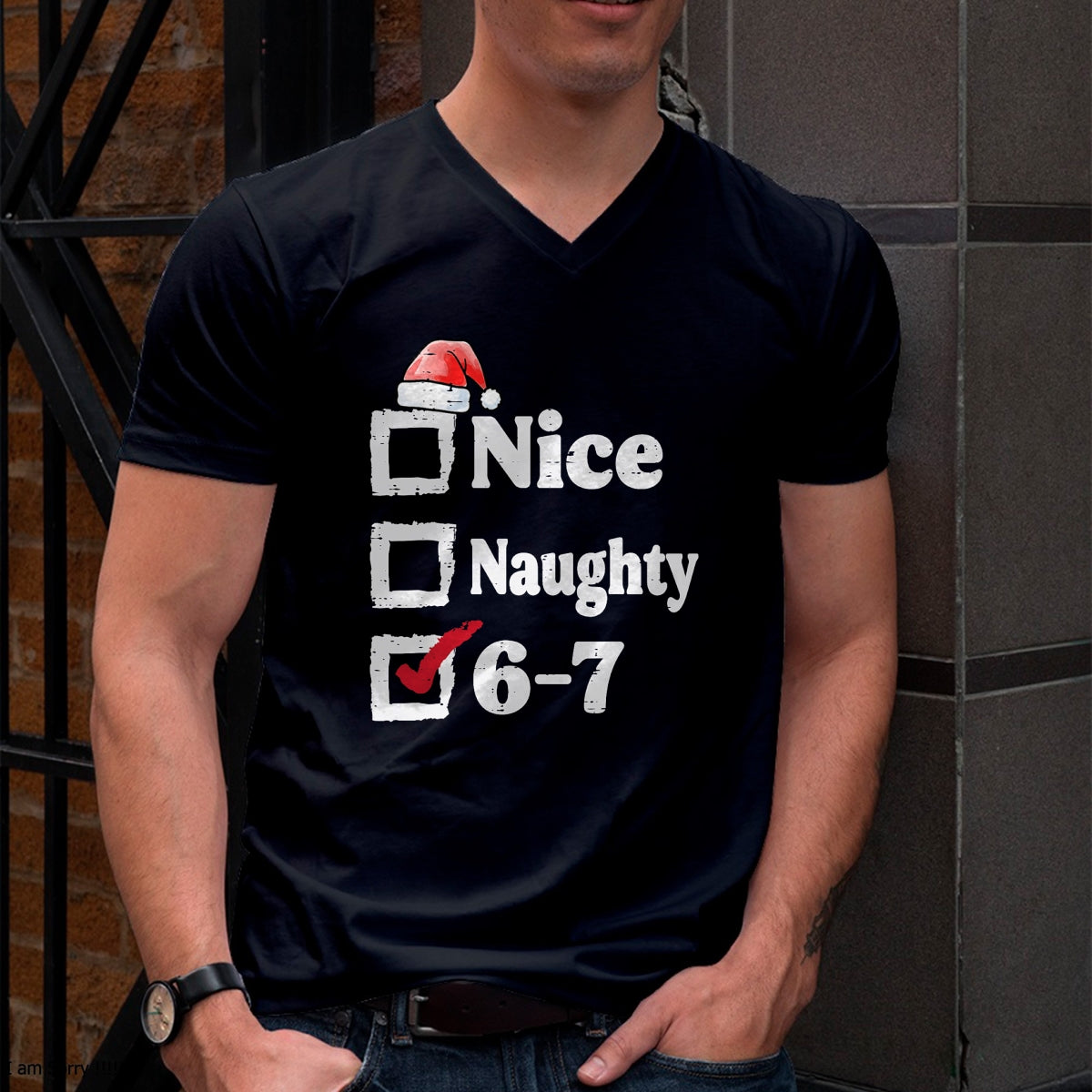 Nice Naughty 6 7 Meme 67 Christmas Six Seven Xmas Boys Kids T-Shirt - Christmas Unisex T-Shirt/Hoodie/Sweatshirt - NGHL00