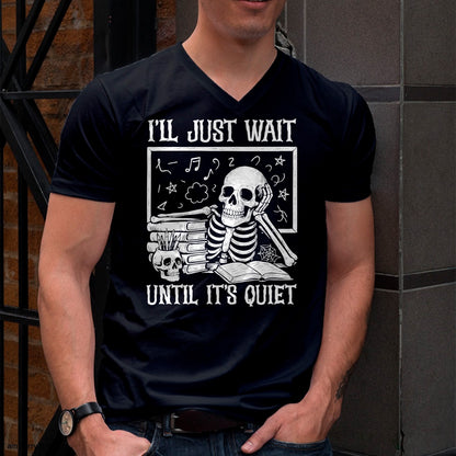 Teacher Halloween Shirt I'll Just Wait Until It's Quiet T-Shirt - Halloween Unisex T-Shirt/Hoodie - NGHL00