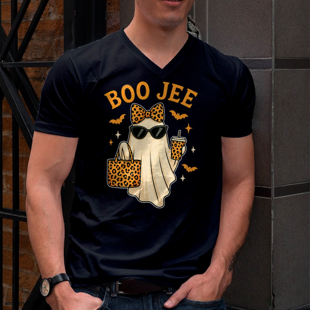 Boojee Ghost Halloween Shirt Women Girls Boo JEE Ghost Kids T-Shirt - Halloween Unisex T-Shirt/Hoodie - NGHL00